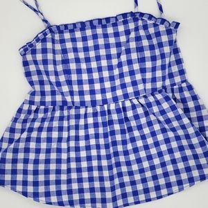 NWT,  Size Small, Blue Buffalo Check top